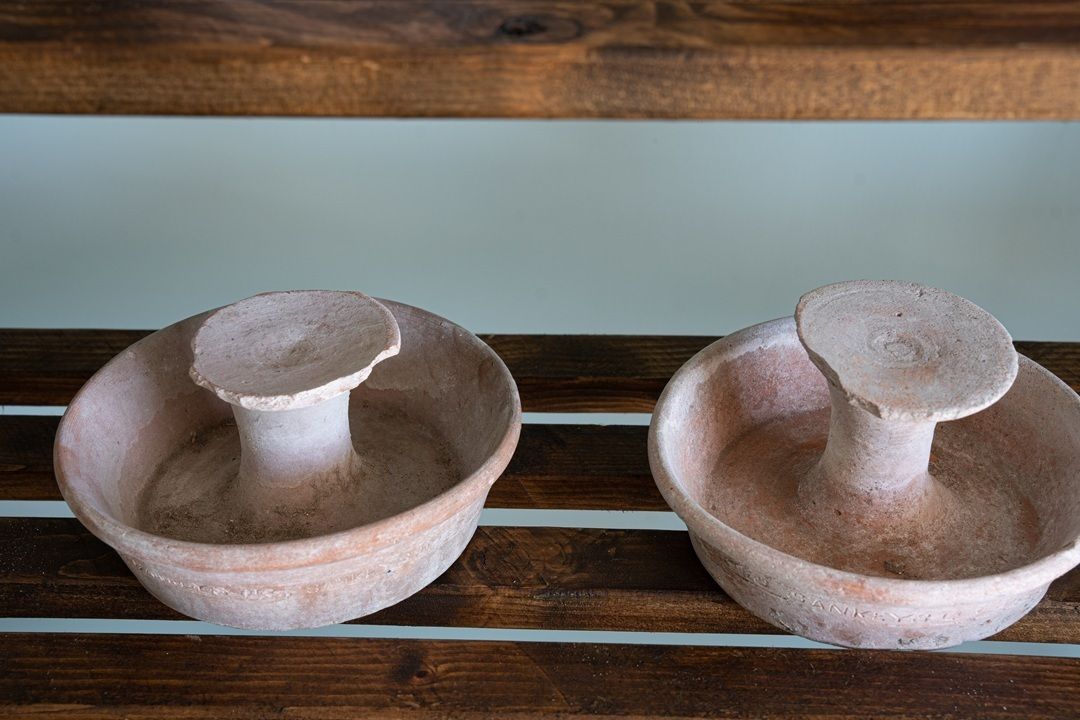 Rare Sankey Bulwell Terracotta Pots photo vintage