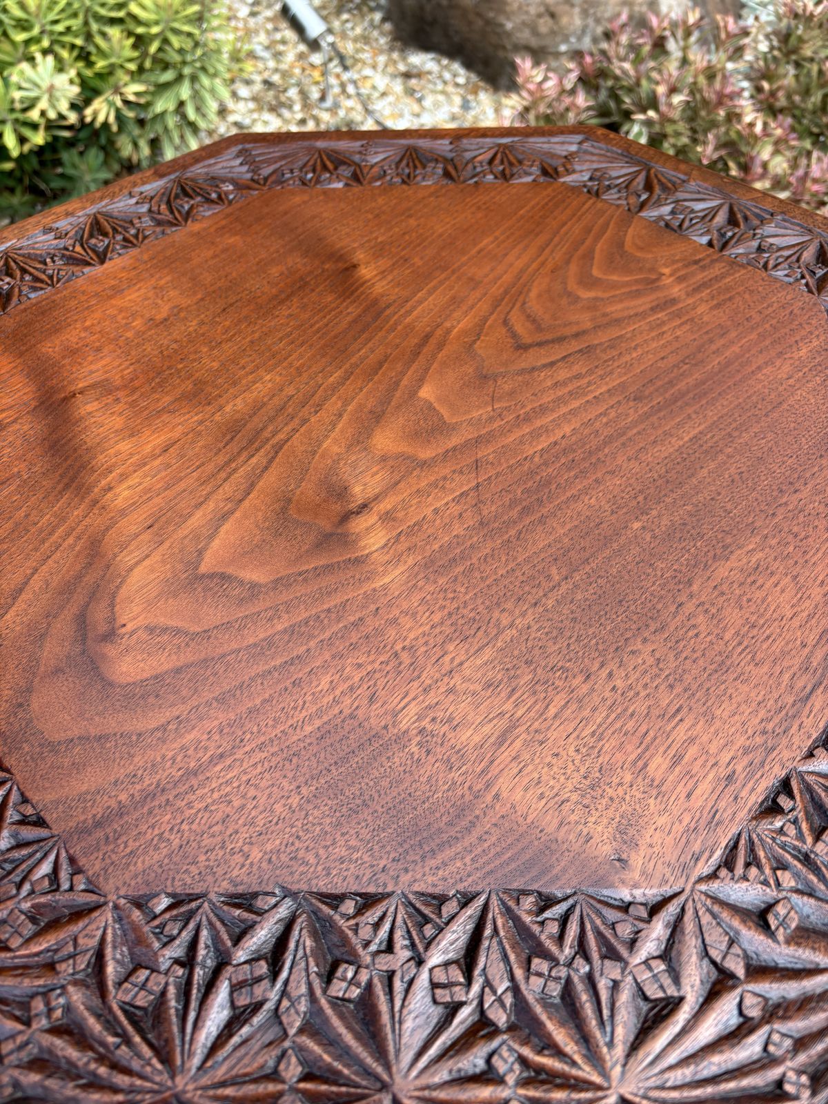 Arts & Crafts Walnut Pegged Table photo for sale