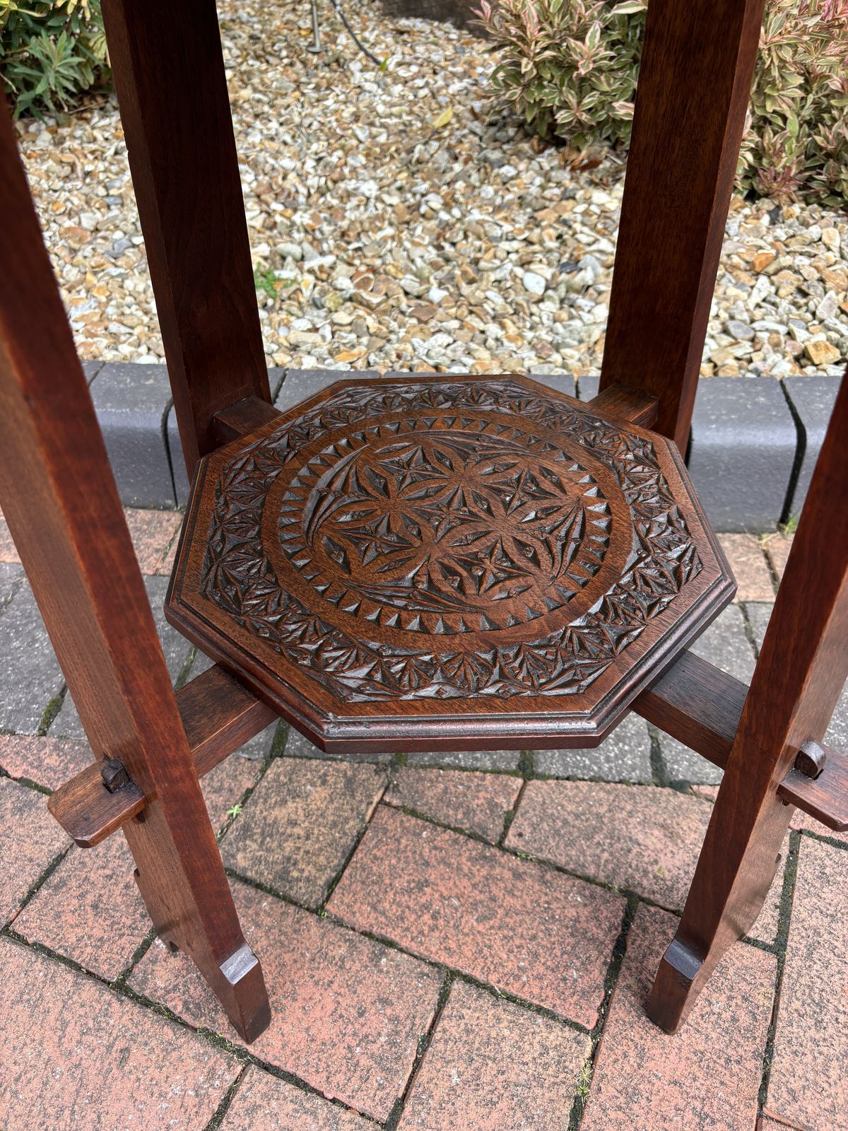 Arts & Crafts Walnut Pegged Table photo buy
