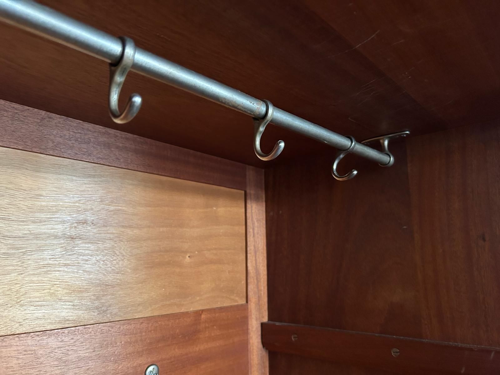Stunning Vintage 1940’s Burr Walnut Double Bank Wardrobe. photo buy