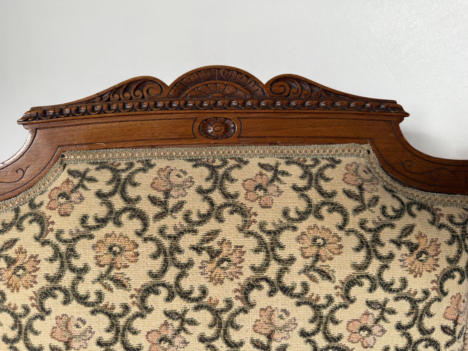 Antique Walnut Frame Nursing Chair photo for sale