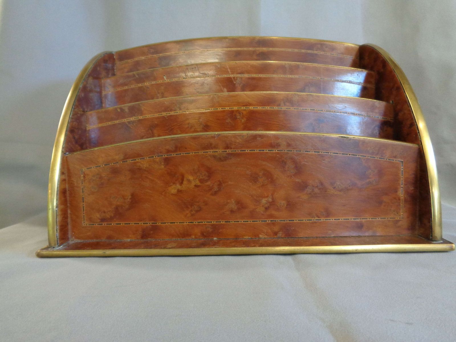 Art Deco Brass Trimmed Desk Tidy photo furniture