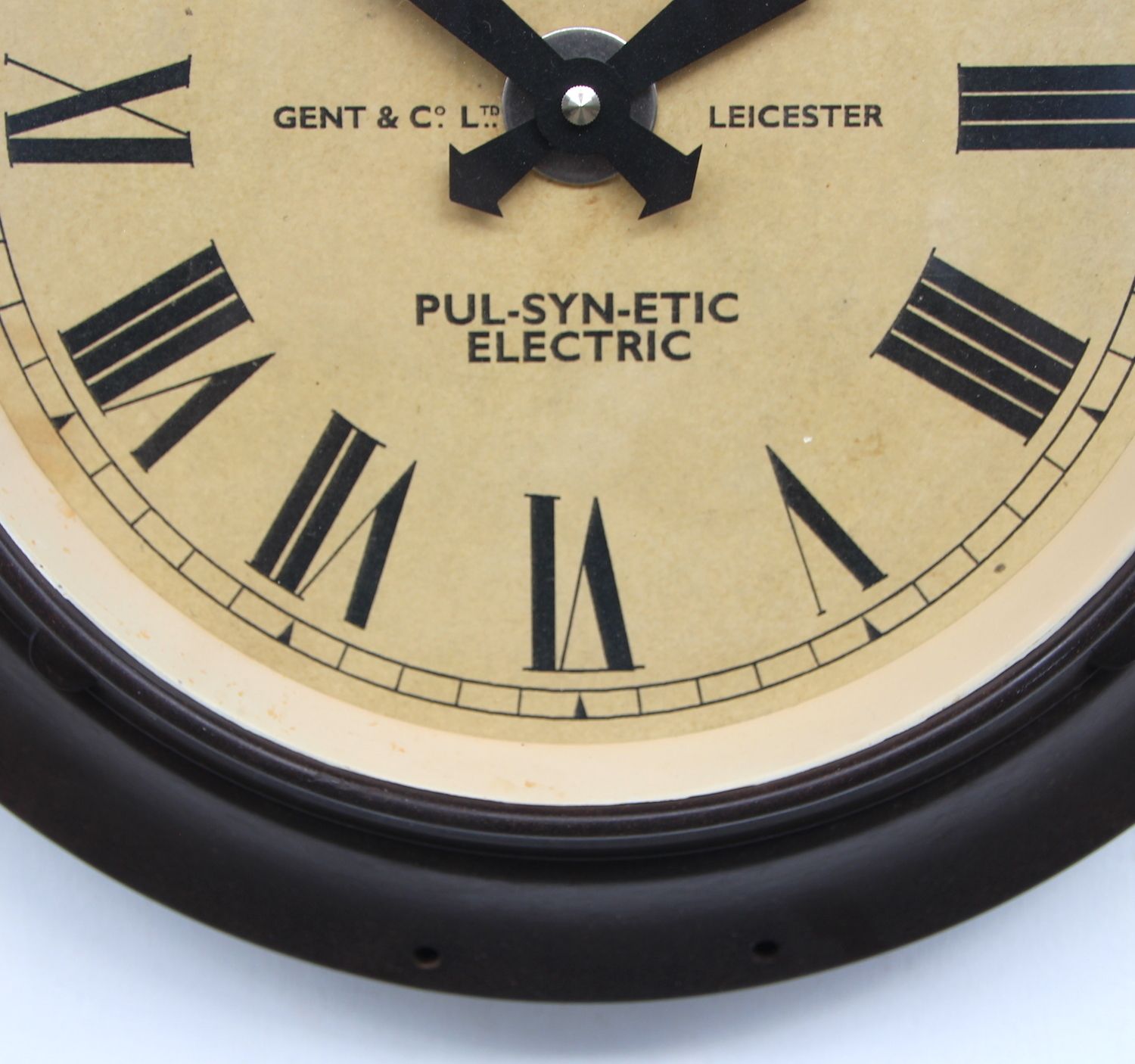 1940s British Gent Vintage Commercial / Office Wall Clock. Fully Guaranteed photo vinterior