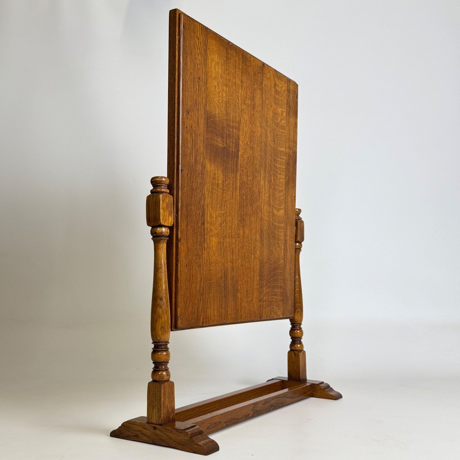 Vintage 20th Century Good Quality Small Oak Dressing Mirror photo vinterior