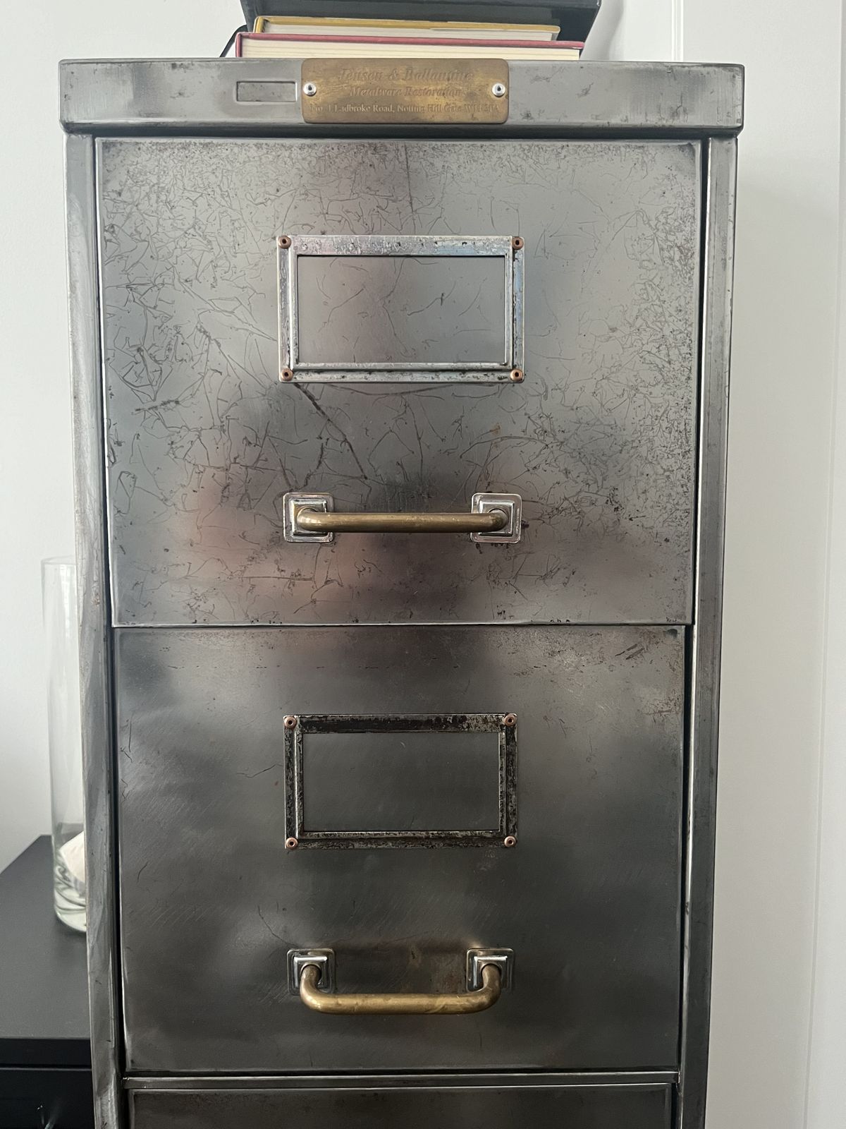 Mid Century Refurbished Steel Filing Cabinet
