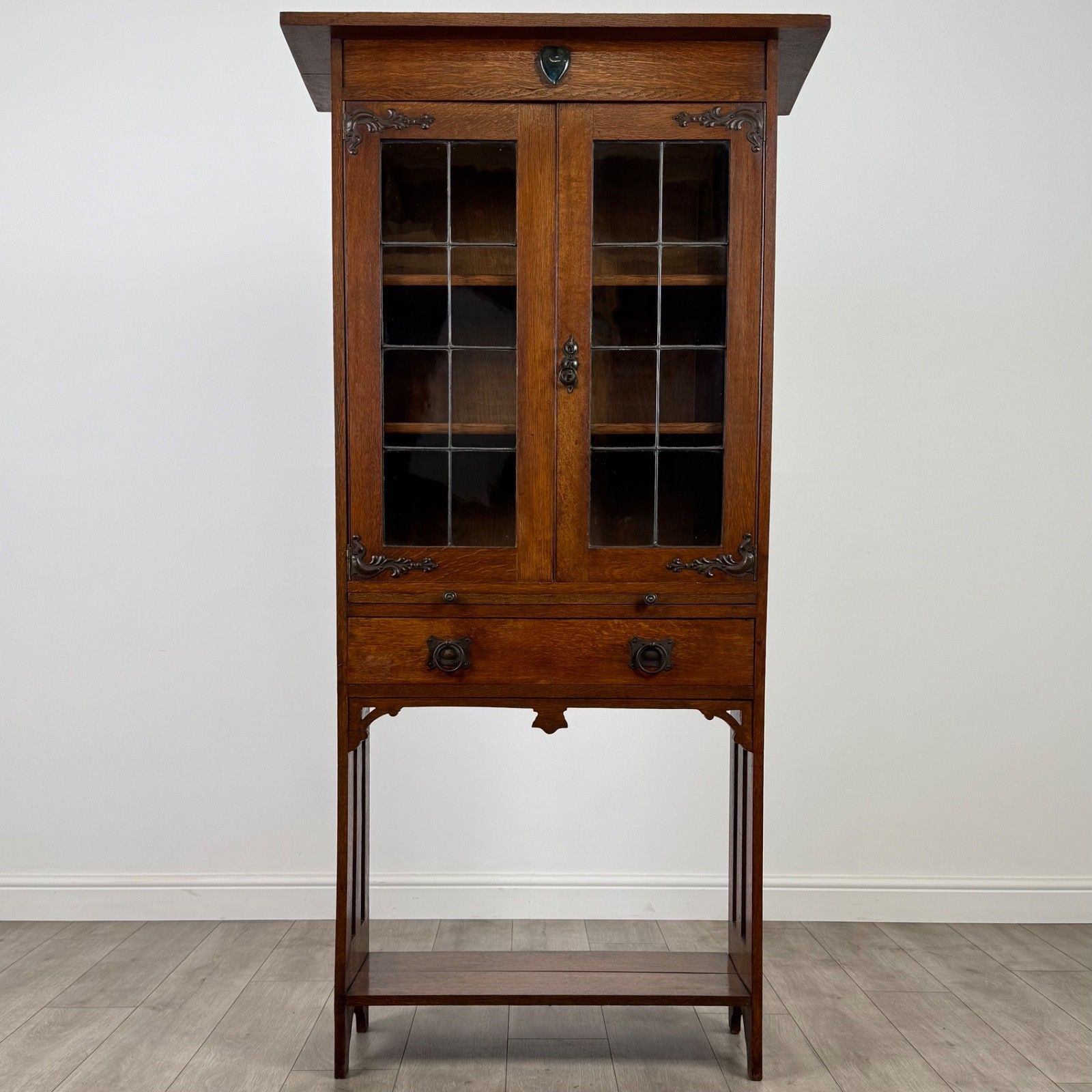 Antique 20th Century Fine Quality Art & Crafts Display Cabinet photo furniture