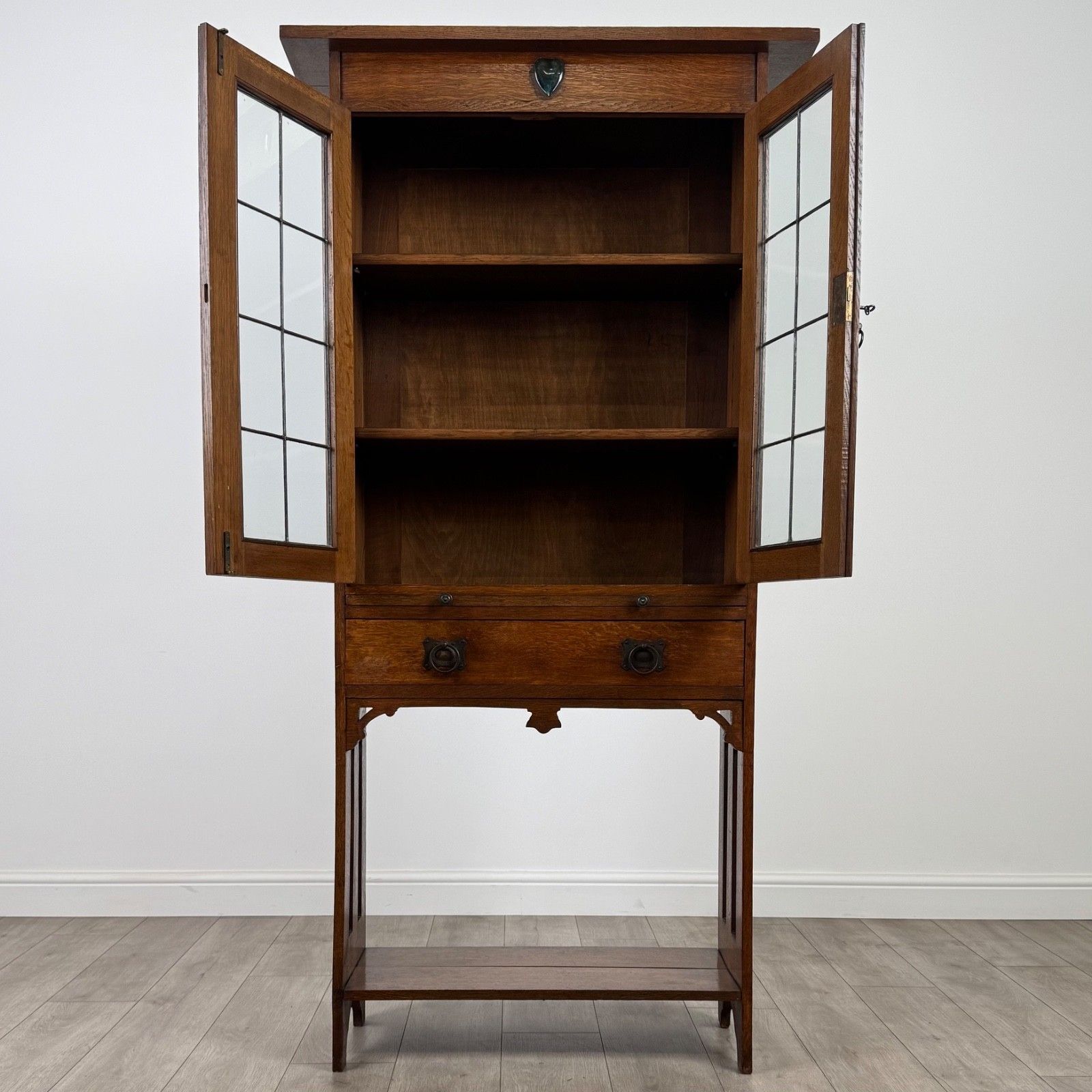 Antique 20th Century Fine Quality Art & Crafts Display Cabinet photo for sale