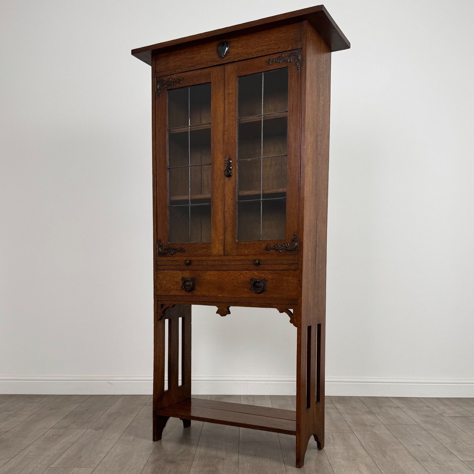 Antique 20th Century Fine Quality Art & Crafts Display Cabinet photo Furniture