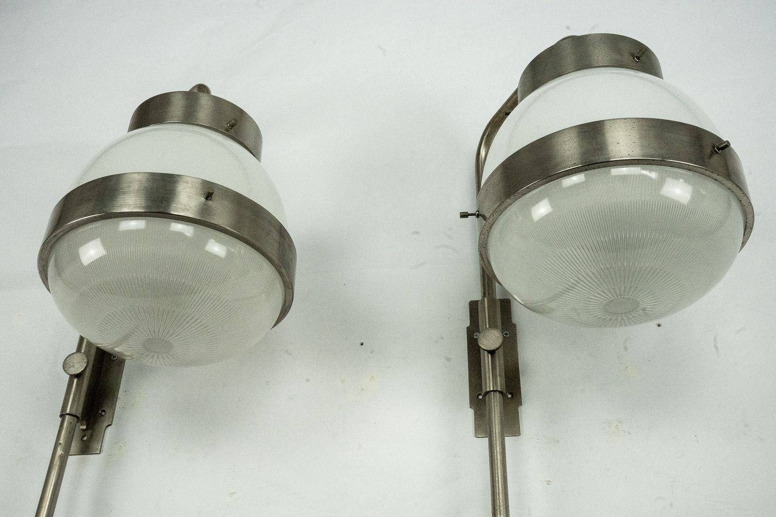 Pair Of Delta Wall Lamps By Sergio Mazza For Artemide. Italy 1960s photo vinterior