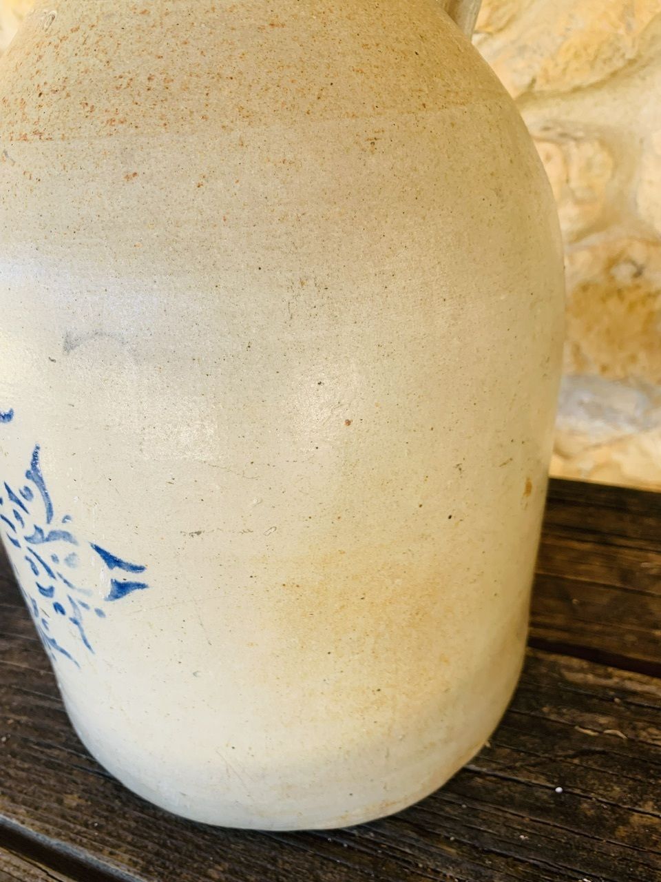photo vinterior Antique Stoneware Jug By F. H. Cowden, 1880's