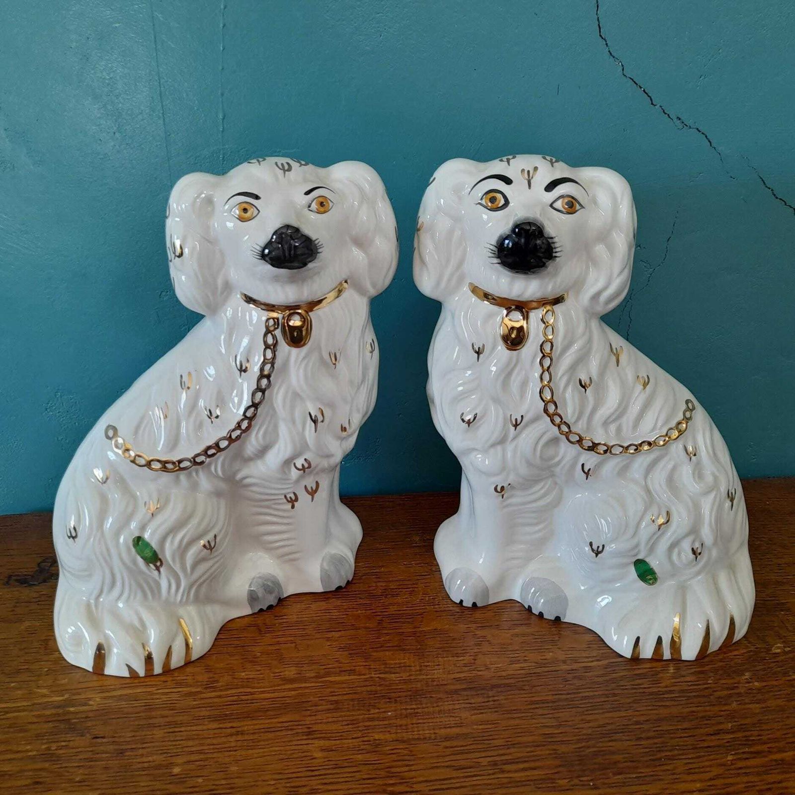 Vintage Beswick 10.6" Staffordshire Flat Back Dogs   Old English Dogs   1378 3 photo furniture