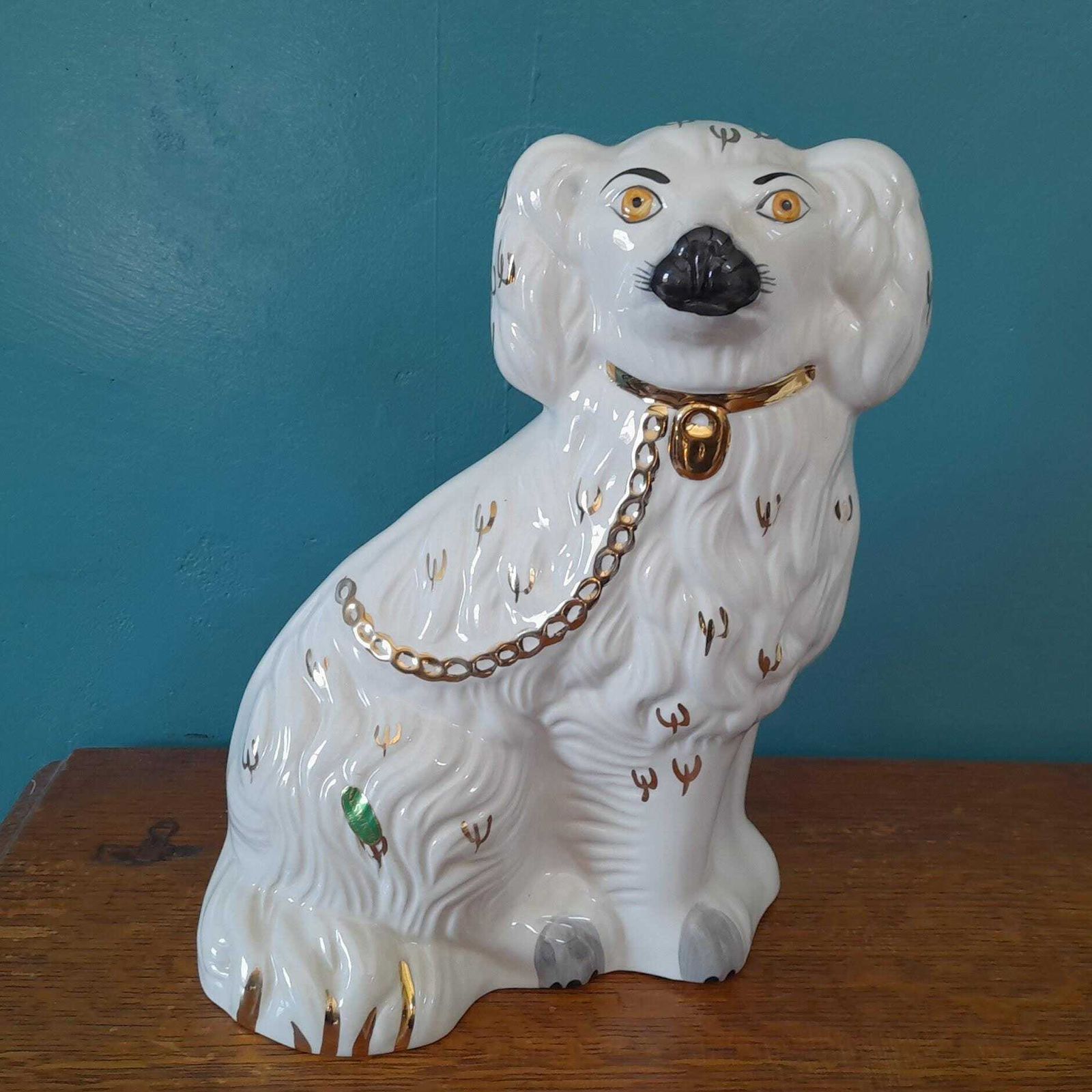 Vintage Beswick 10.6" Staffordshire Flat Back Dogs   Old English Dogs   1378 3 photo Art