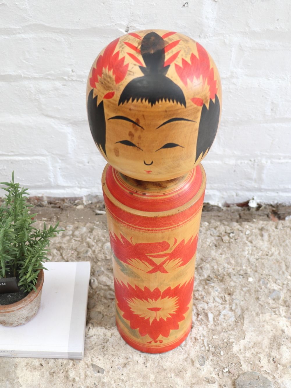 Large Japanese Kokeshi Doll photo furniture