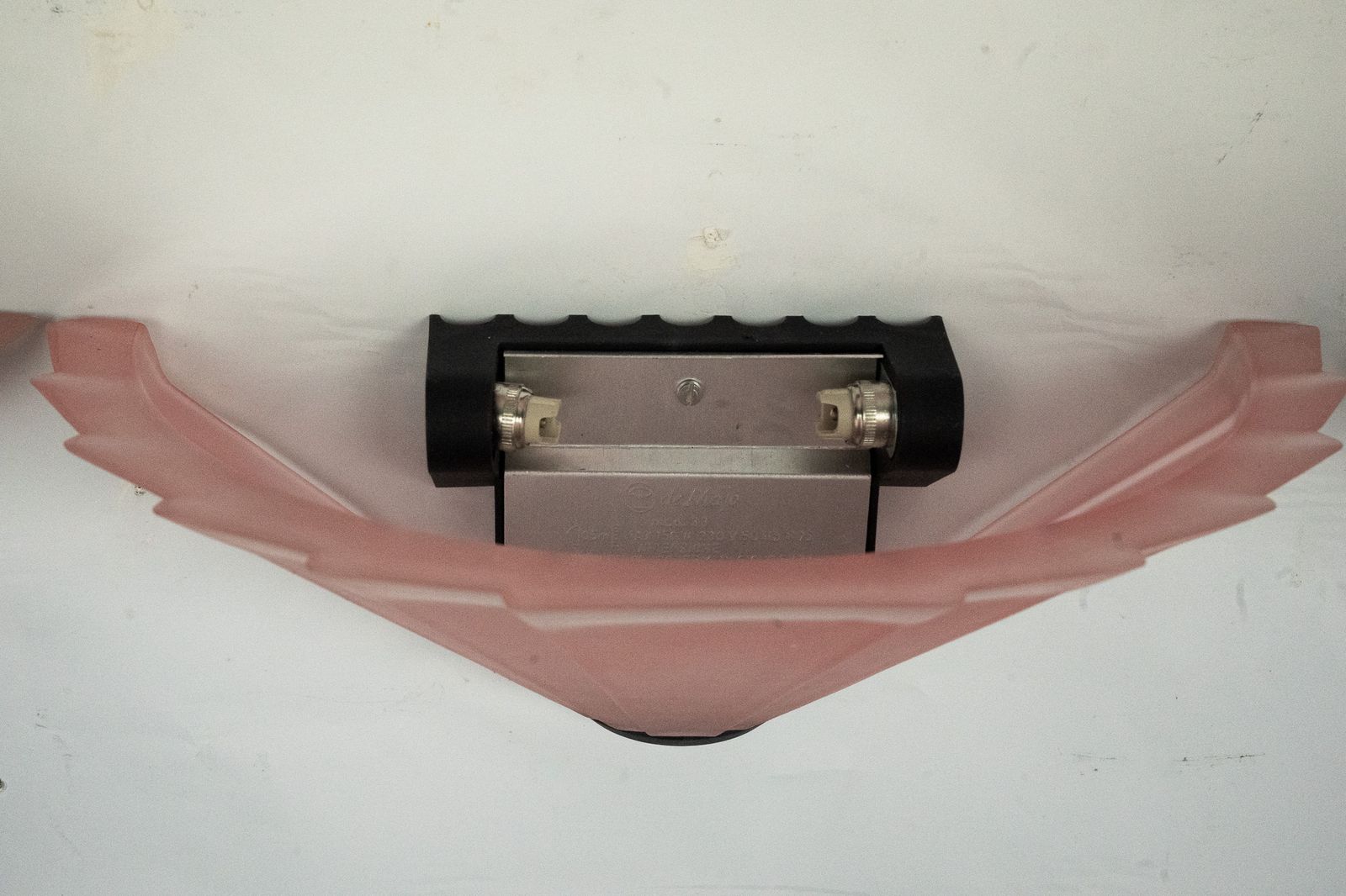 Set Of Six De Majo Sconces In Thick Pink Murano Glass. Italy 1980s photo buy
