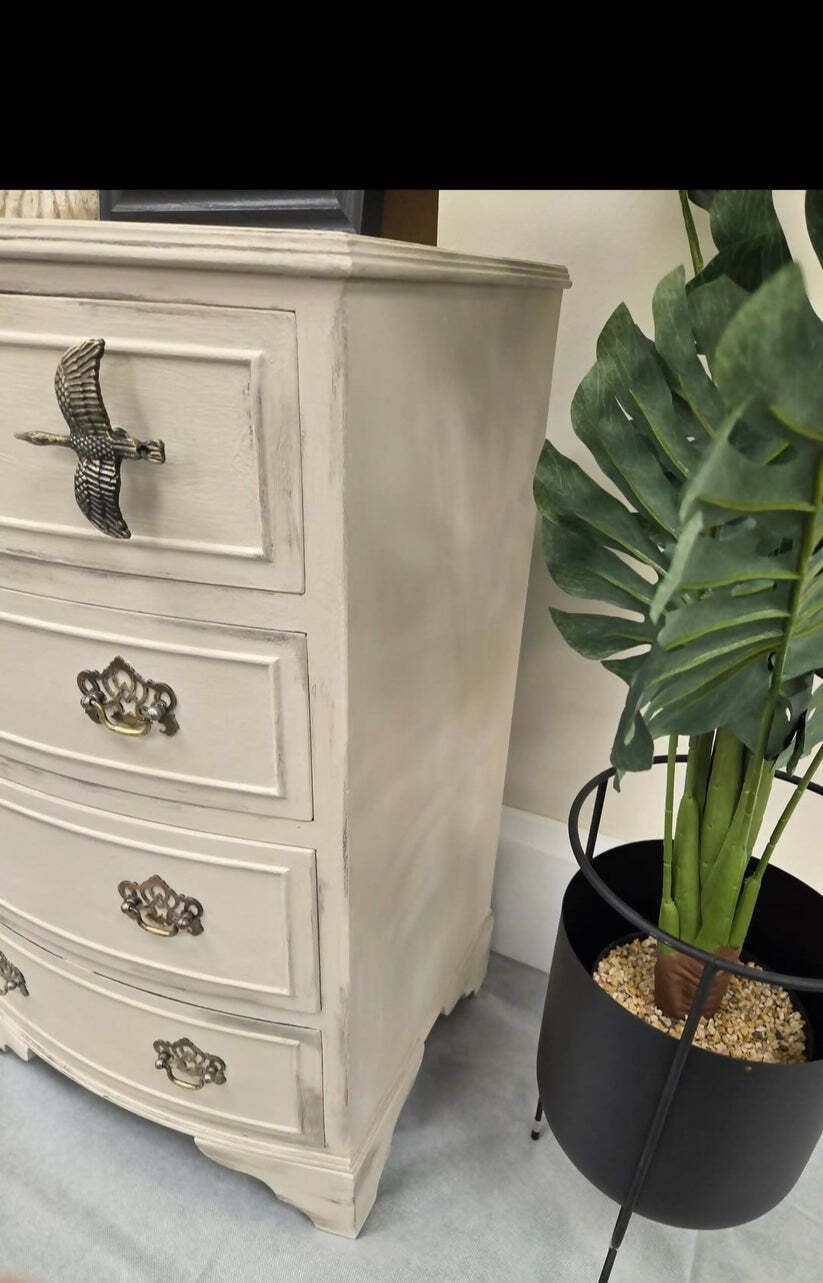 Bow Fronted Small Chest Of Drawers photo 190.0
