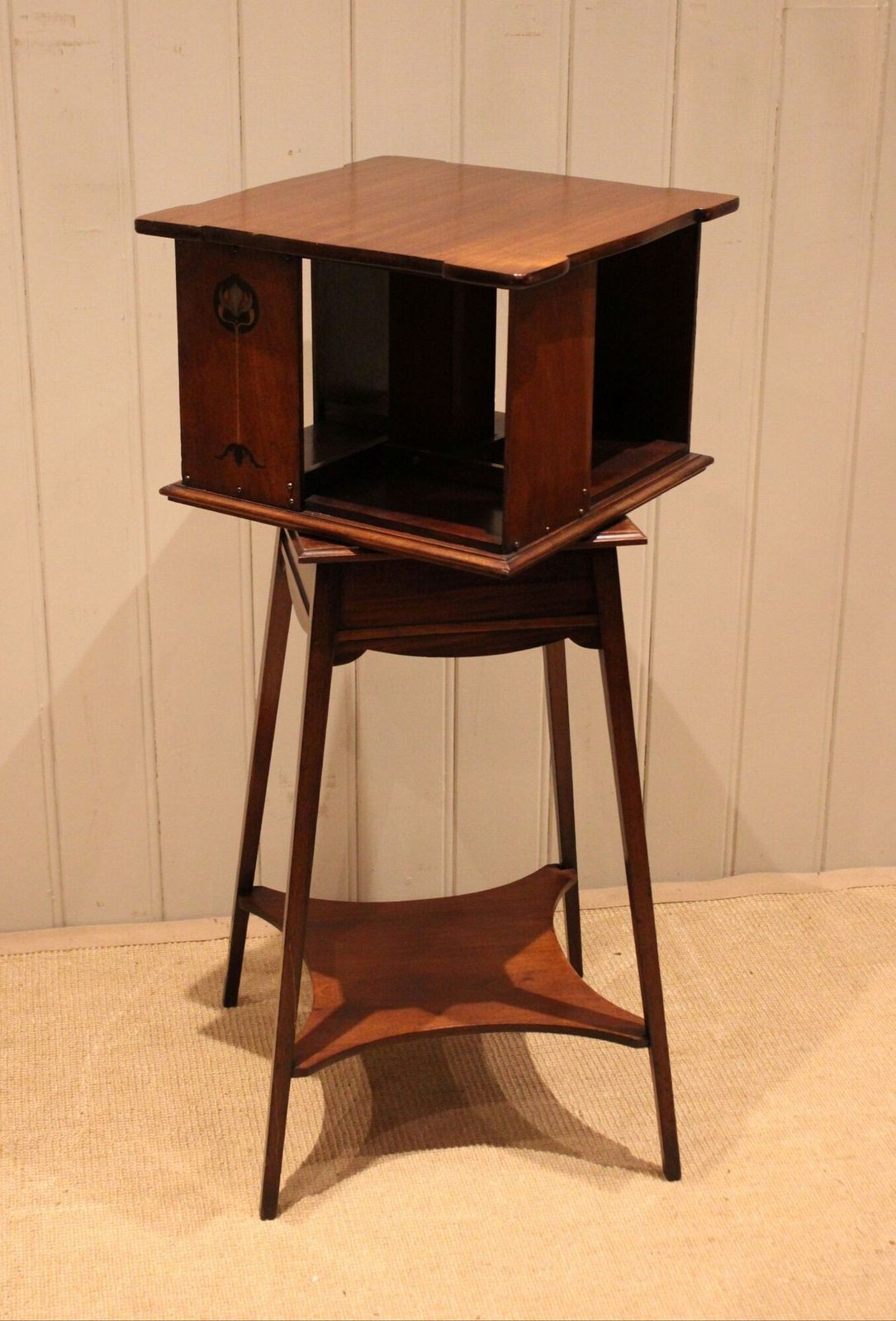 Art Nouveau Mahogany Revolving Bookcase photo vinterior