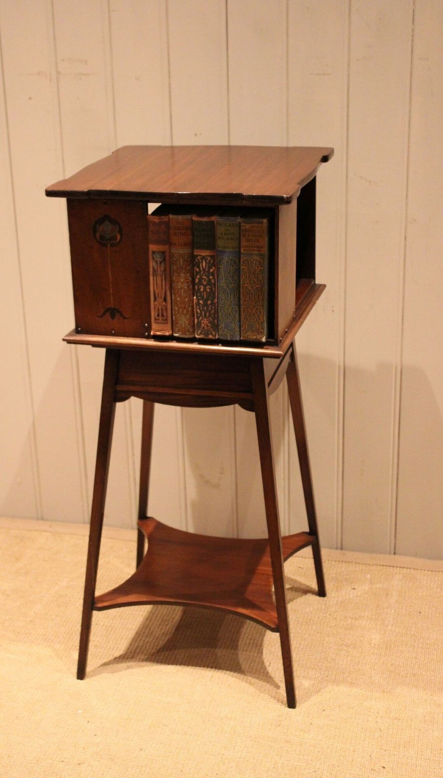 Art Nouveau Mahogany Revolving Bookcase photo buy