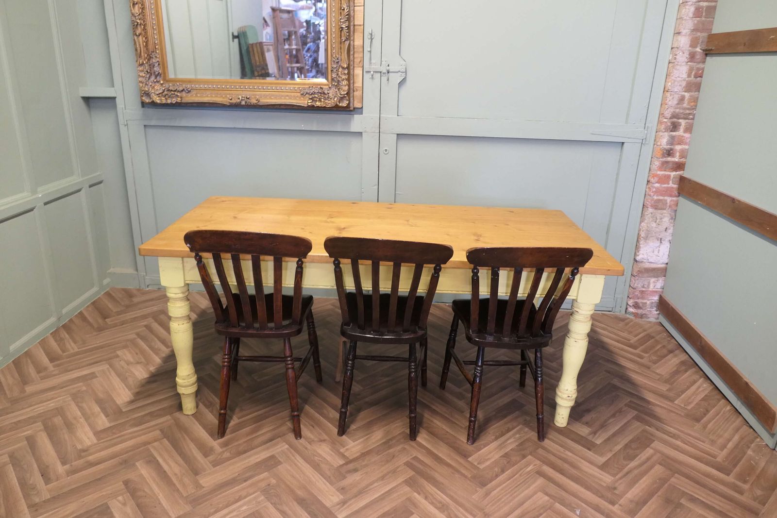 6ft. Long Pine Farmhouse Table photo Furniture