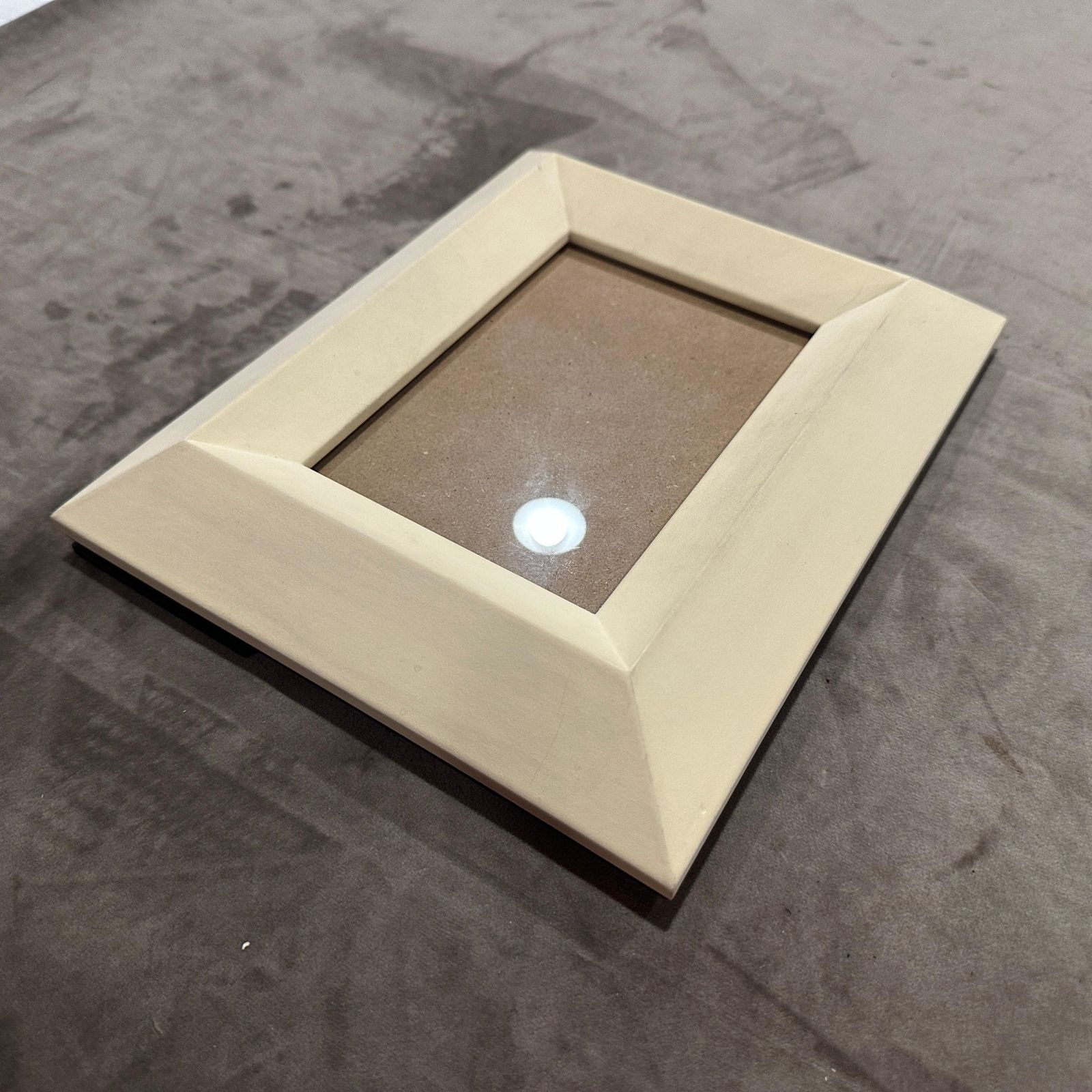 1990s Modern Ivory Lacquered Wood Italian Picture Frame By Bussolari photo buy
