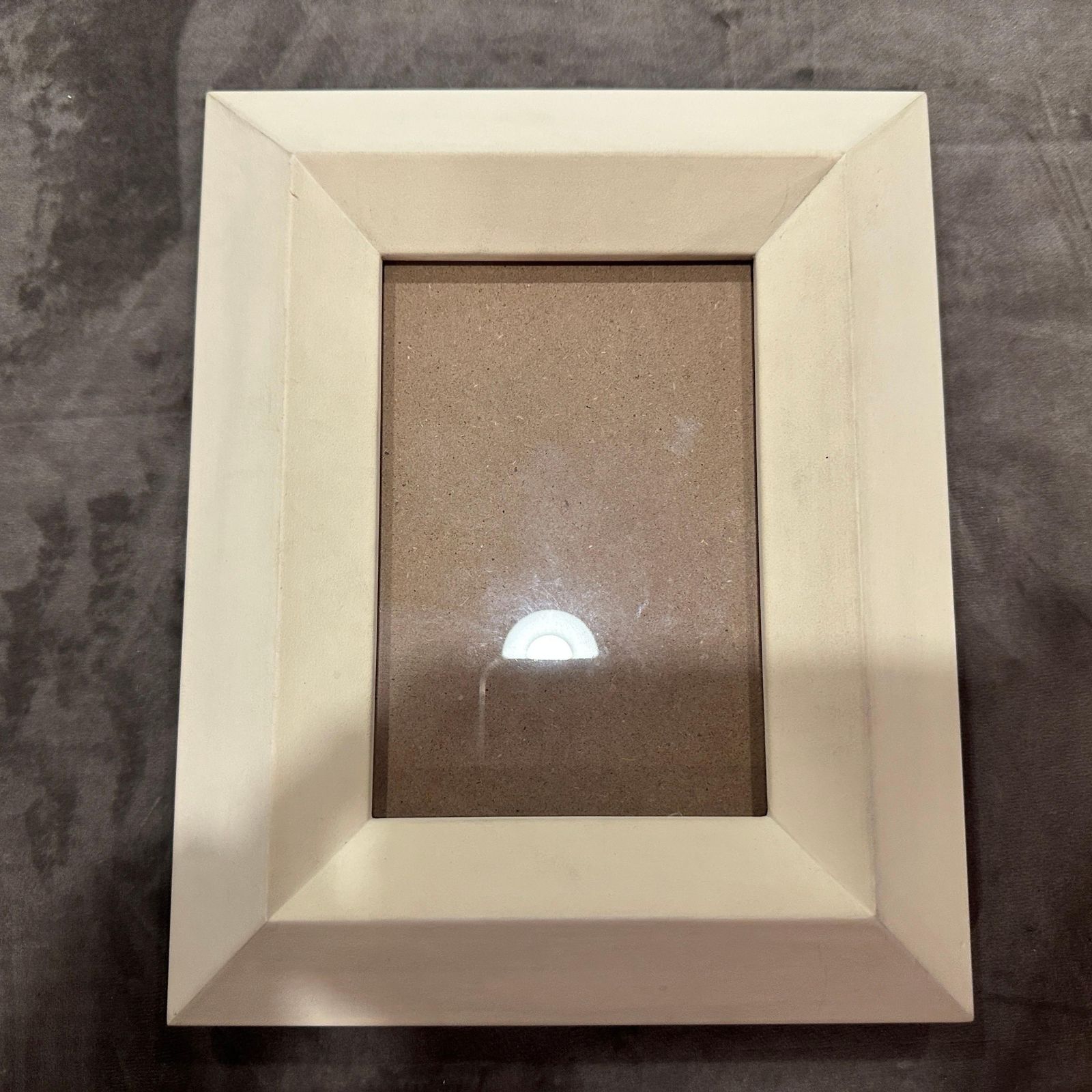 photo for sale 1990s Modern Ivory Lacquered Wood Italian Picture Frame By Bussolari