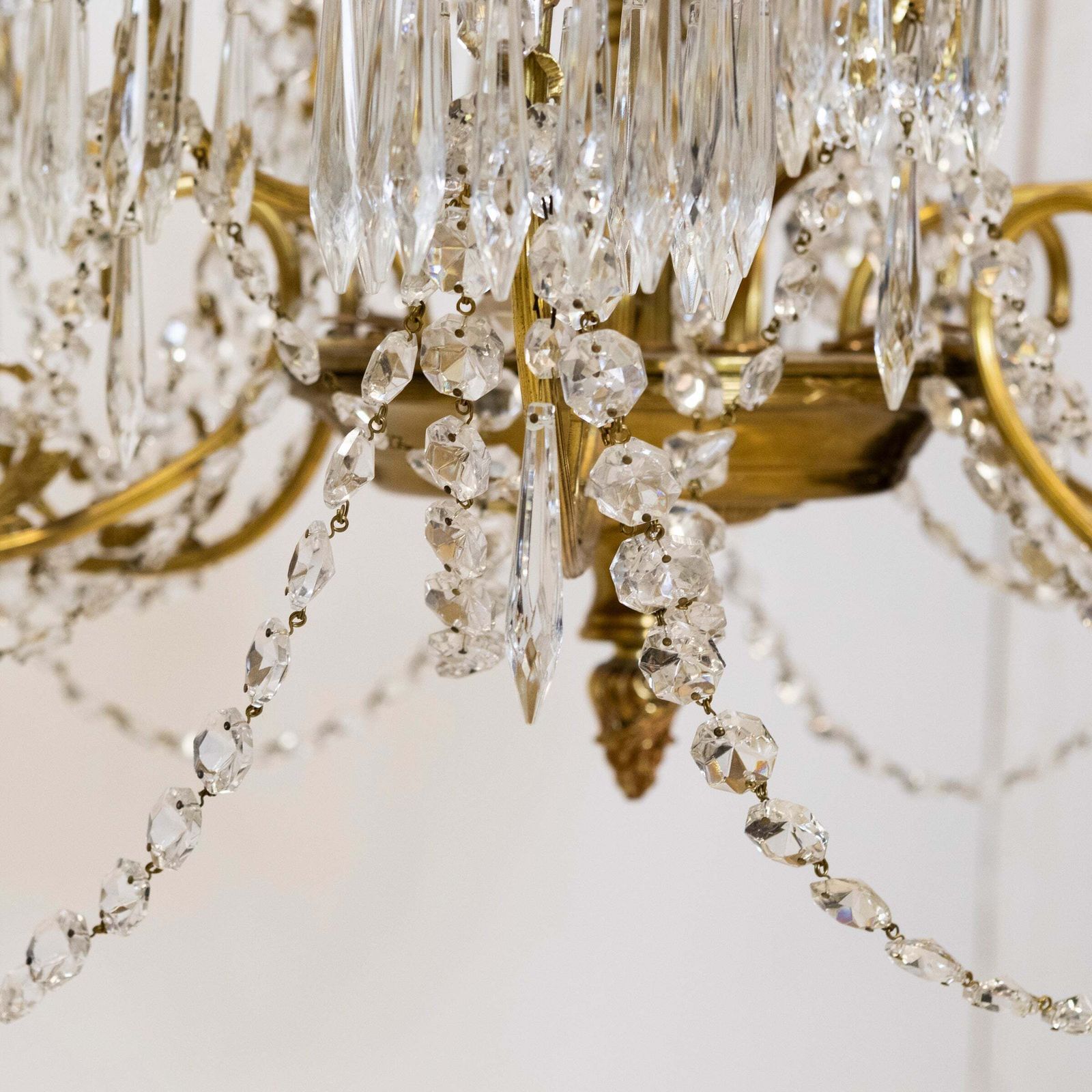 Lighting Antique French Crystal Chandelier | 12 Arm photo