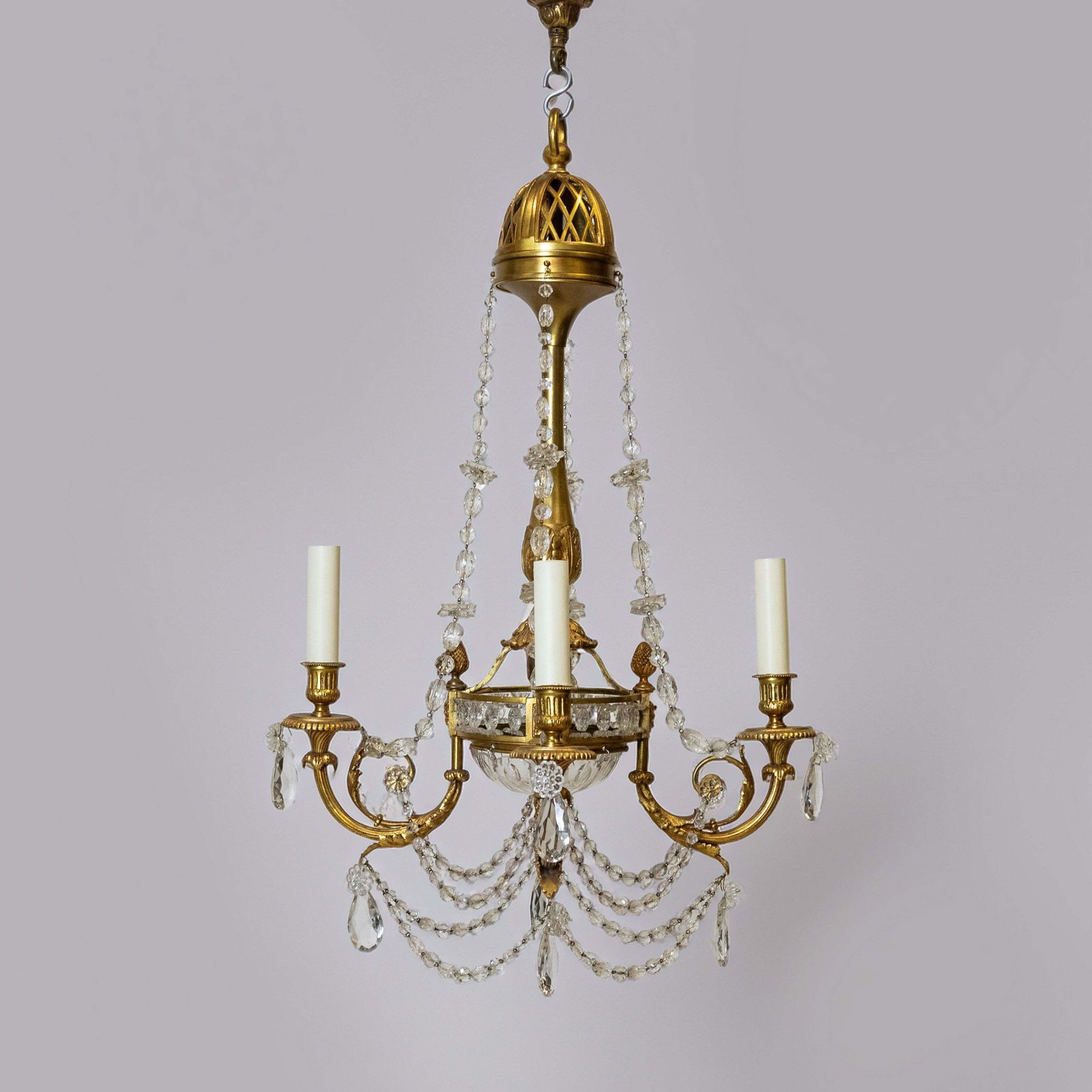 Antique French Crystal Chandelier