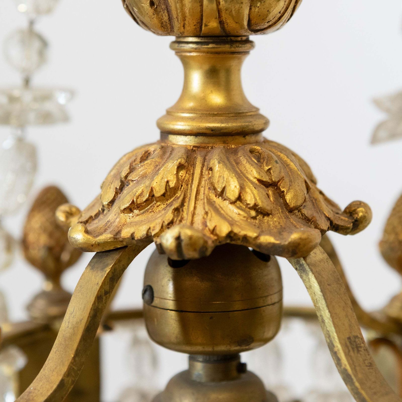 Antique French Crystal Chandelier photo furniture