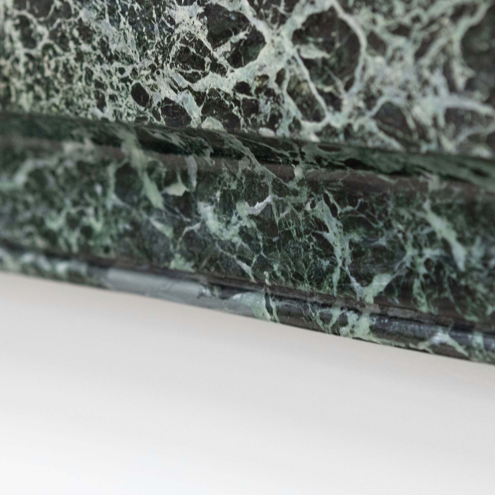 Large Green Verde Marble Fireplace Surround photo vintage