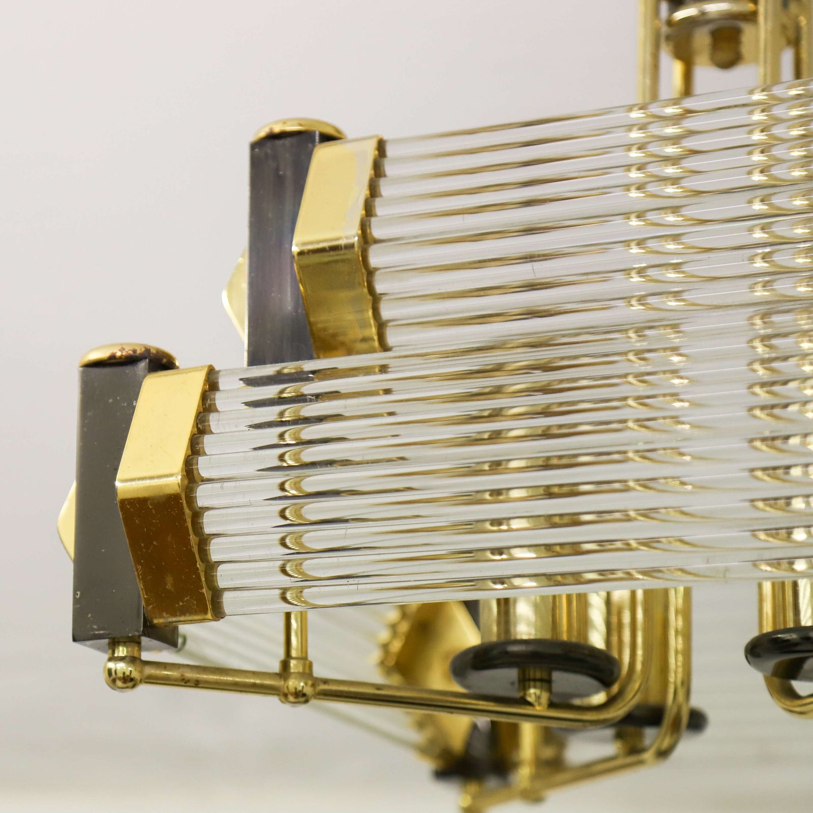 Crystal Glass Rods Chandelier   Attributed To Bakalowits & Söhne, C.1970s 1980s photo Lighting