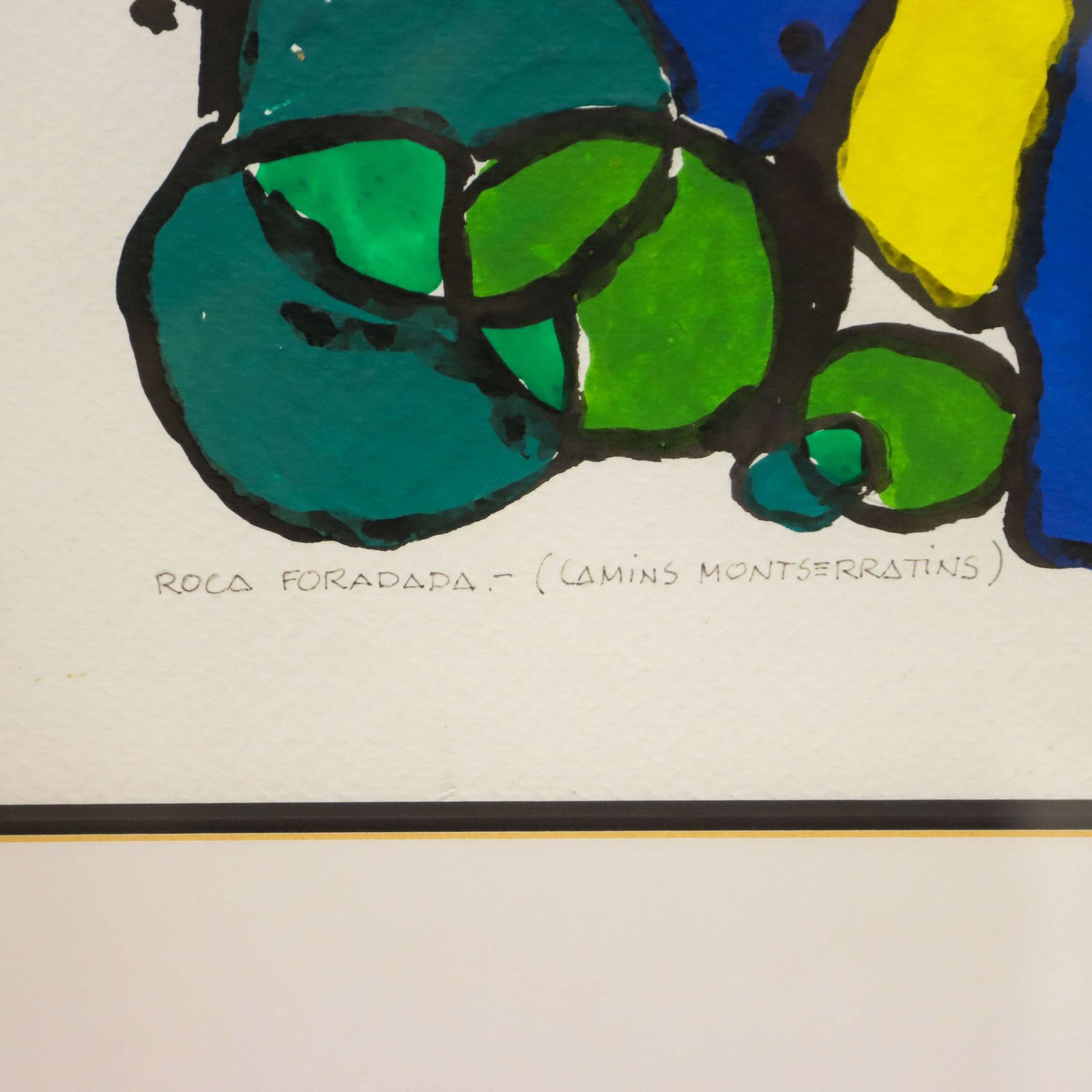 Pair Of Contemporary Spanish Paintings In The Style Of Joan Miro photo 1595.0