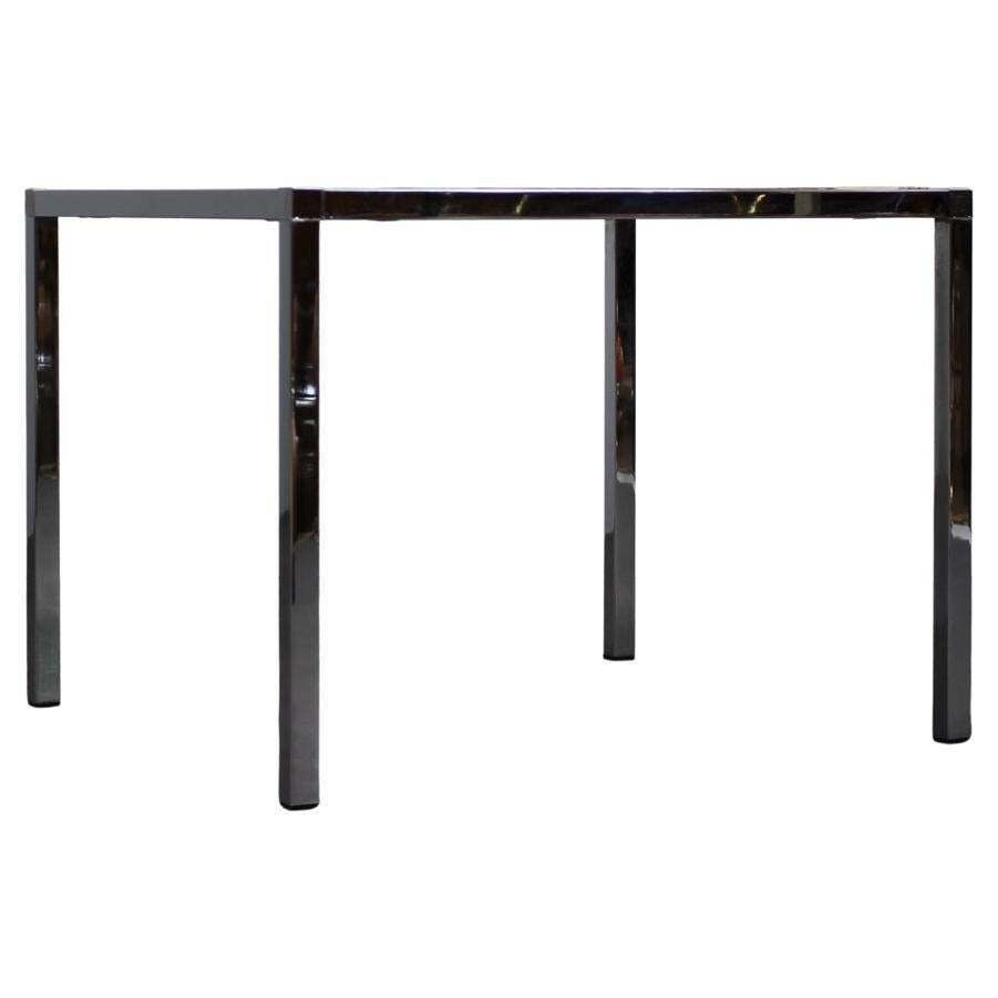 Resin And Stone Chrome Plated Coffee Table, 1970s, Germany