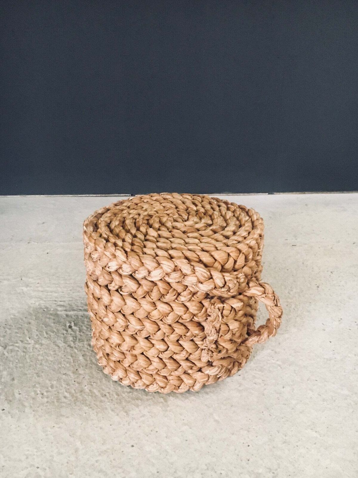 photo buy 1940's French Mediterranean Design Low Rope Stool By Audoux Minet