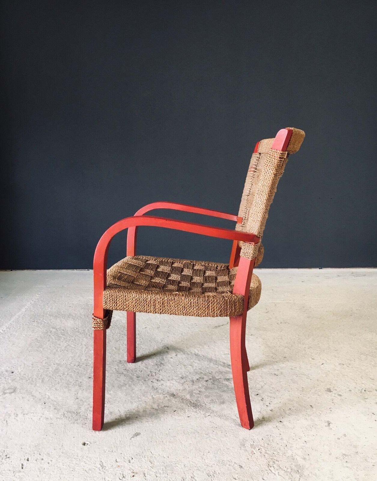 Vintage Mediterranean Design Rope Armchair, France 1930's photo 1650.0