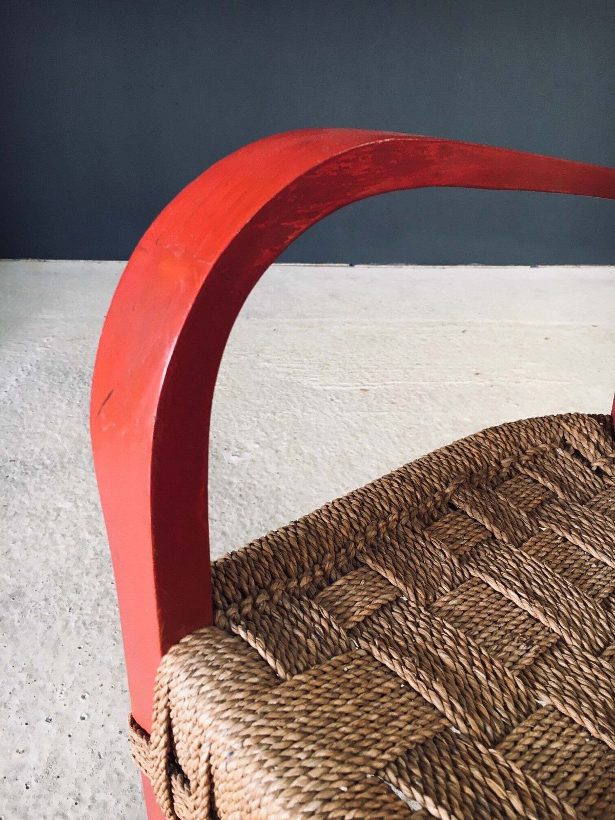 1650.0 Vintage Mediterranean Design Rope Armchair, France 1930's photo