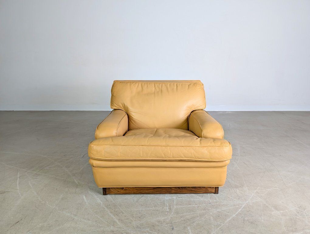 Original Midcentury Armchair Arne Norell Armchair Mexico Leather photo furniture