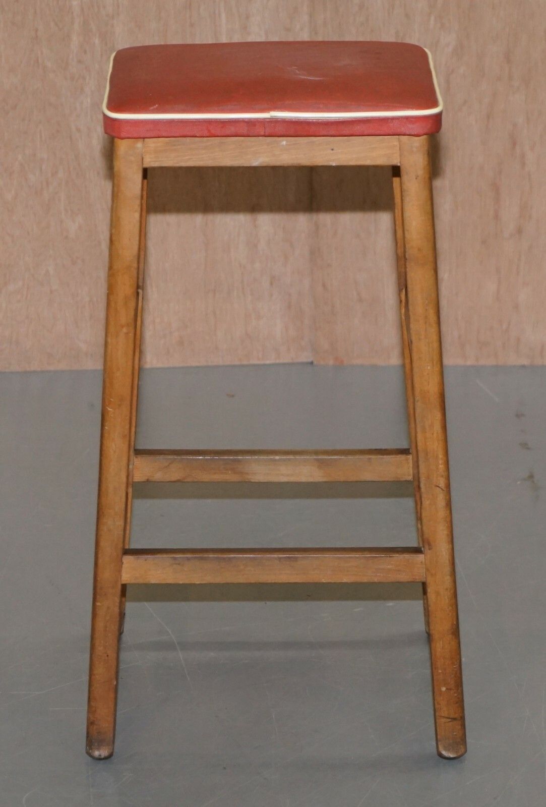 Suite Of Three Progressive Modern Industries Stamped Artist Art School Stools photo for sale