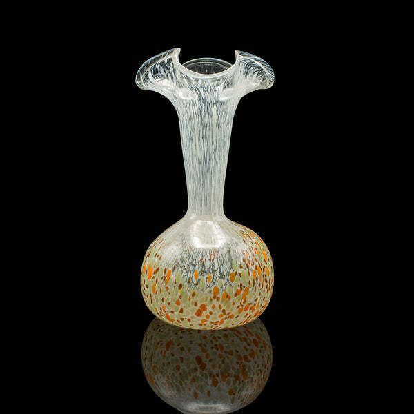 Vintage Display Vase, Continental, Art Glass, Posy Sleeve, Mid Century Modern photo for sale