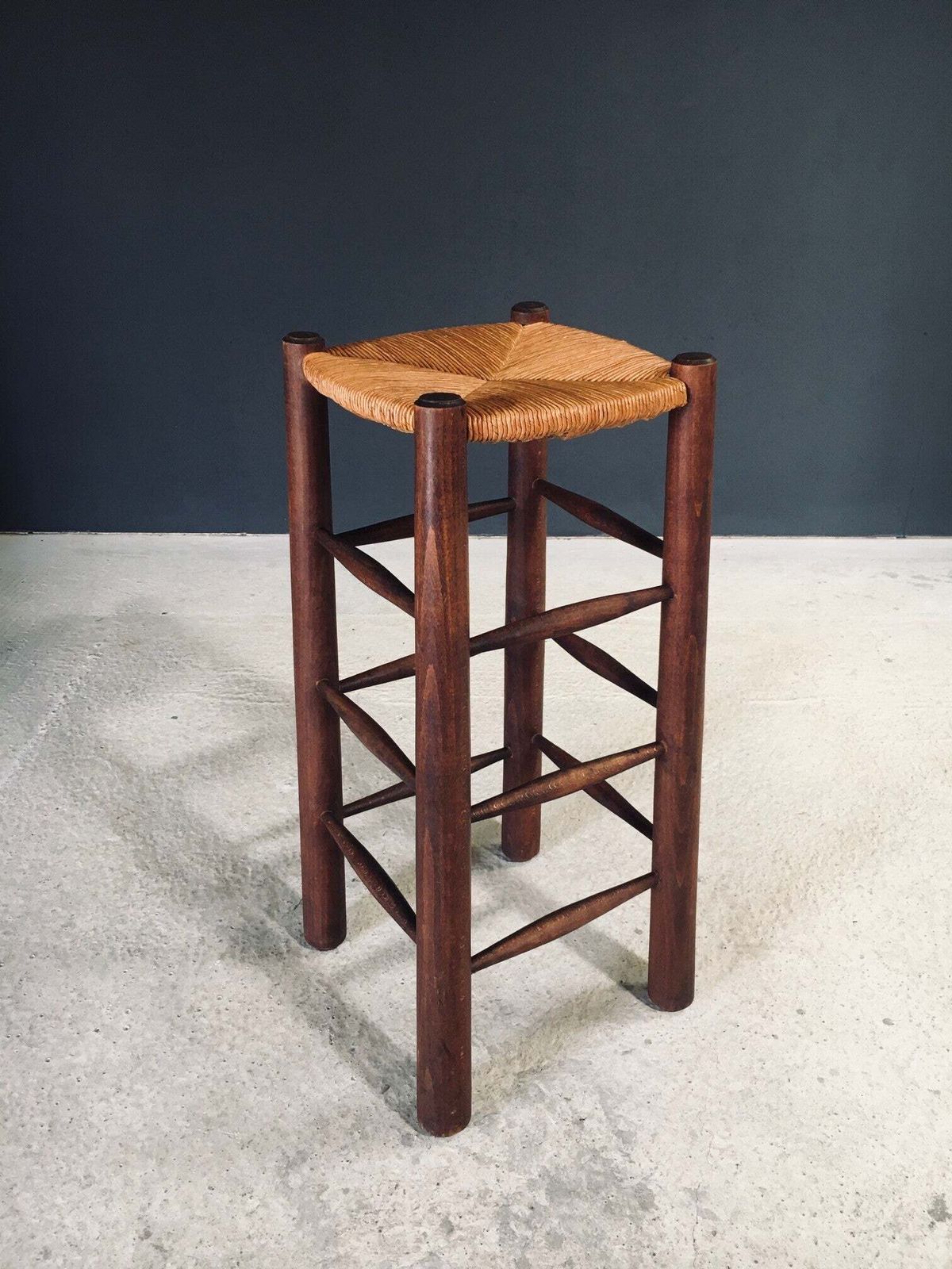 photo furniture Brutalist Design Bar Stool By Charles Dudouyt, France 1940's