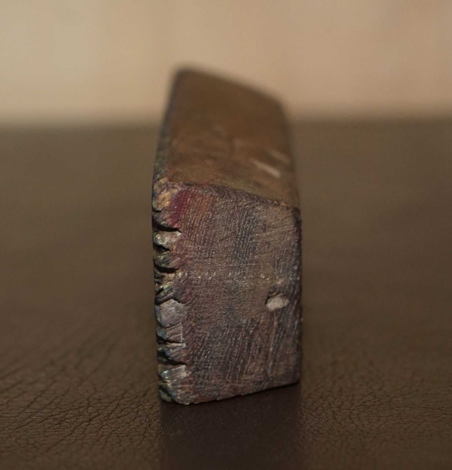 Very Collectable Antique Hand Carved Twelve Flower Printing Block For Wallpaper photo vintage