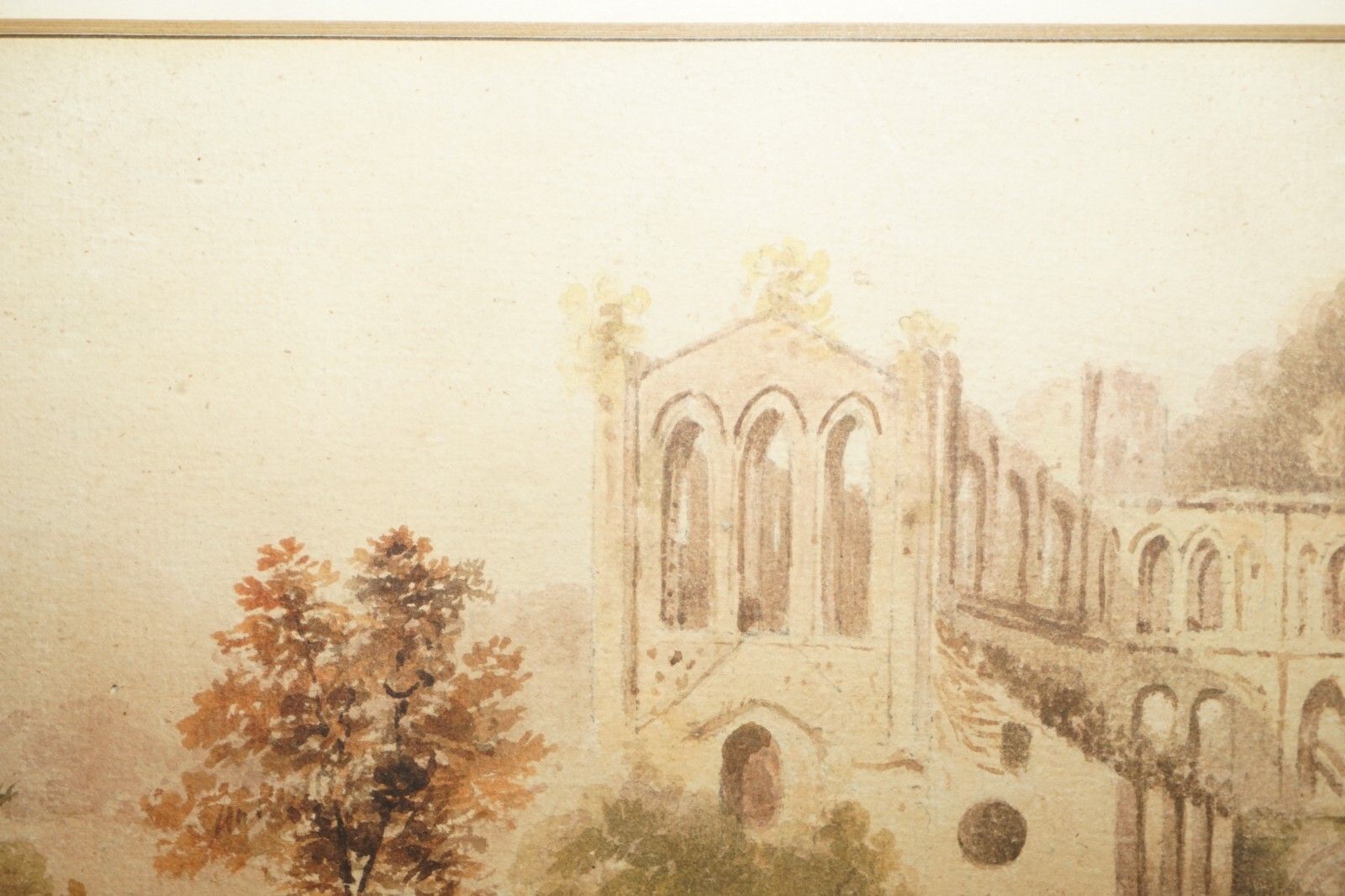 photo furniture 19th Century Tintern Abbey Francis Nicholson 1753 1844 Watercolour Painting