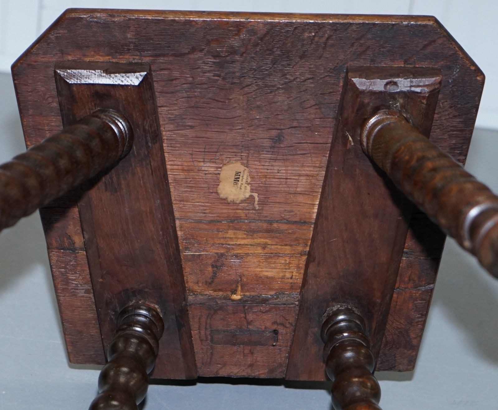 Furniture Rare 19th Century Black Forest Carved Hall Chair Hand Carved Hawk Bobbin Turned photo