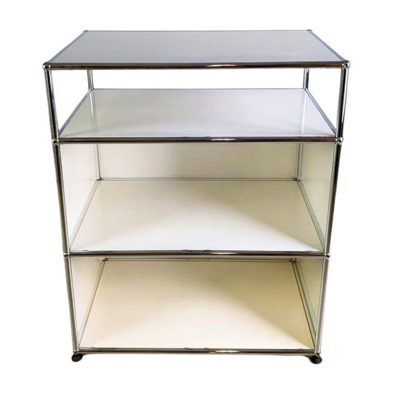 Original Usm Haller Sideboard White 3x1 Chest Of Drawers Shelf Fritz