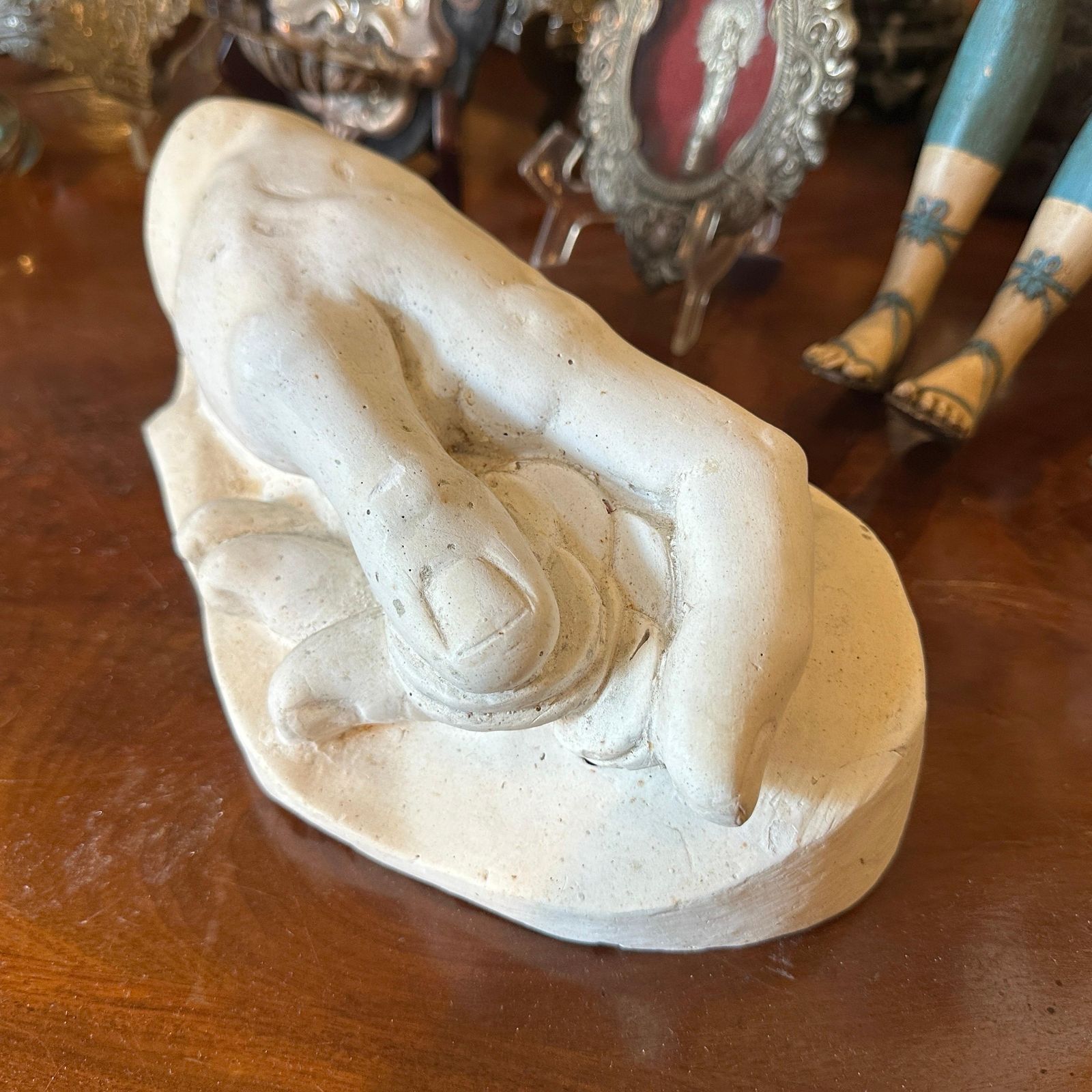 Authentic Italian 1950s Plaster Anatomical Hand Study Of A Hand Holding Coins photo 519.0