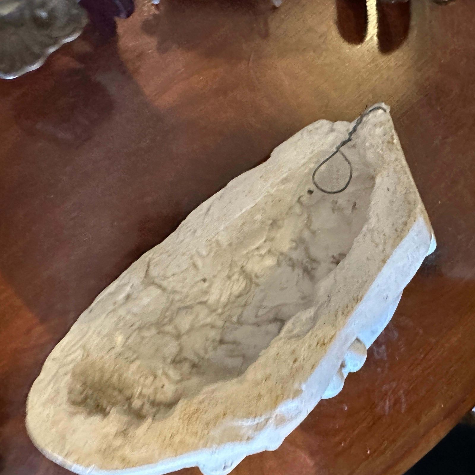 Authentic Italian 1950s Plaster Anatomical Hand Study Of A Hand Holding Coins photo vinterior