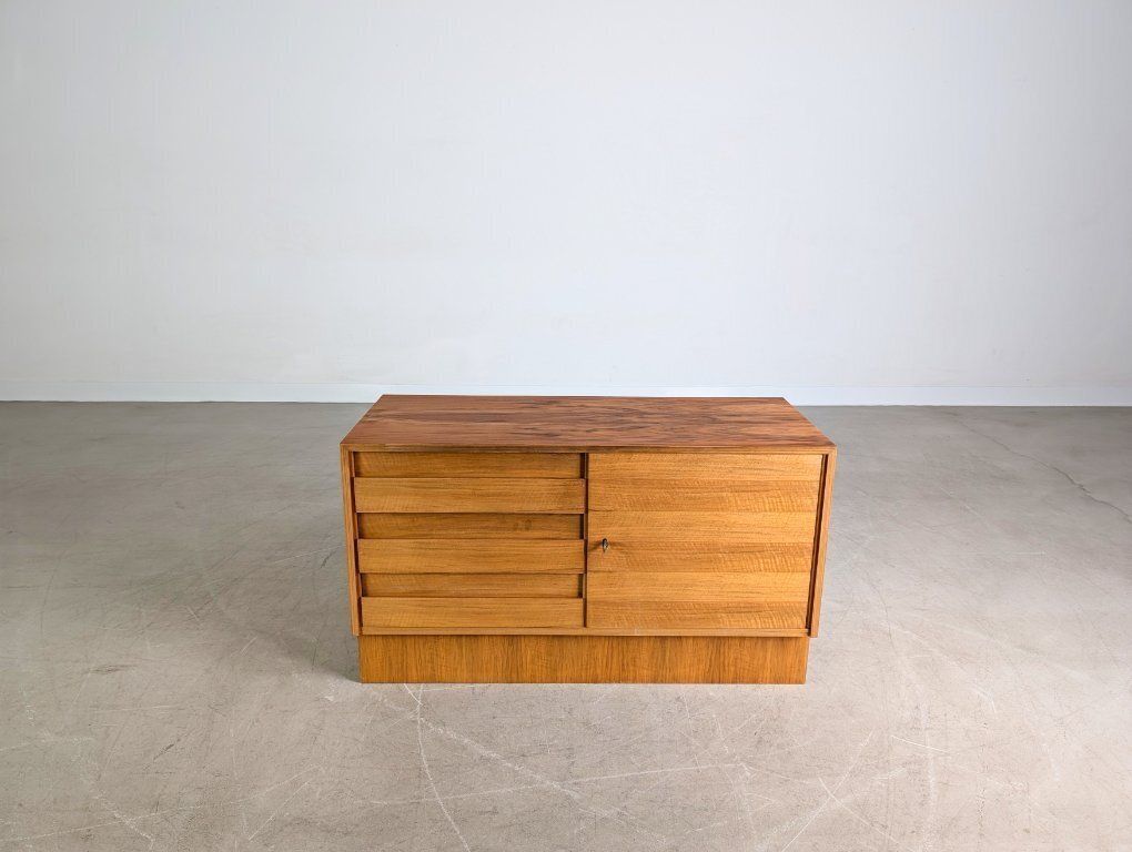 Midcentury Sideboard Vintage Sideboard Walnut Chest Of Drawers 1970 photo furniture