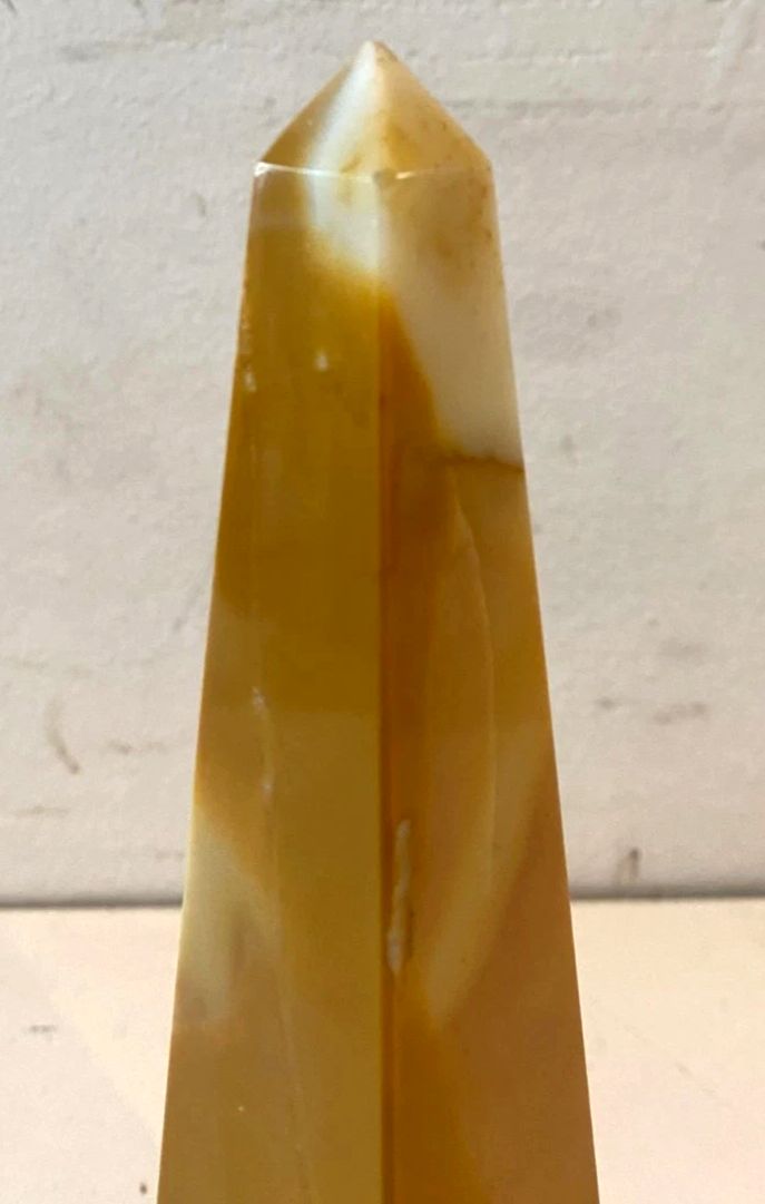 Siena Yellow And Black Marble Obelisk 20th Century photo 374.85