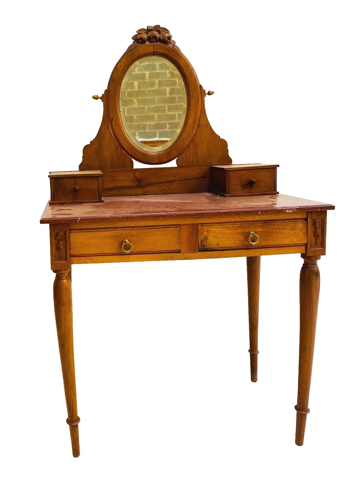 Louis XVI Style Walnut Dressing Table 20th Century
