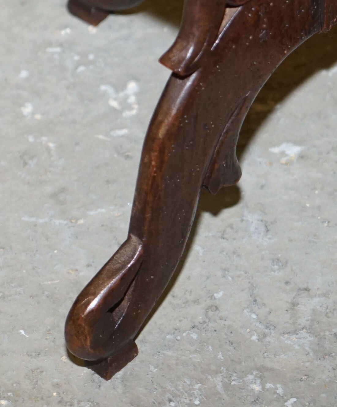 photo for sale Anglo Burmese Hand Carved 19th Century Antique Folding Side End Lamp Wine Table
