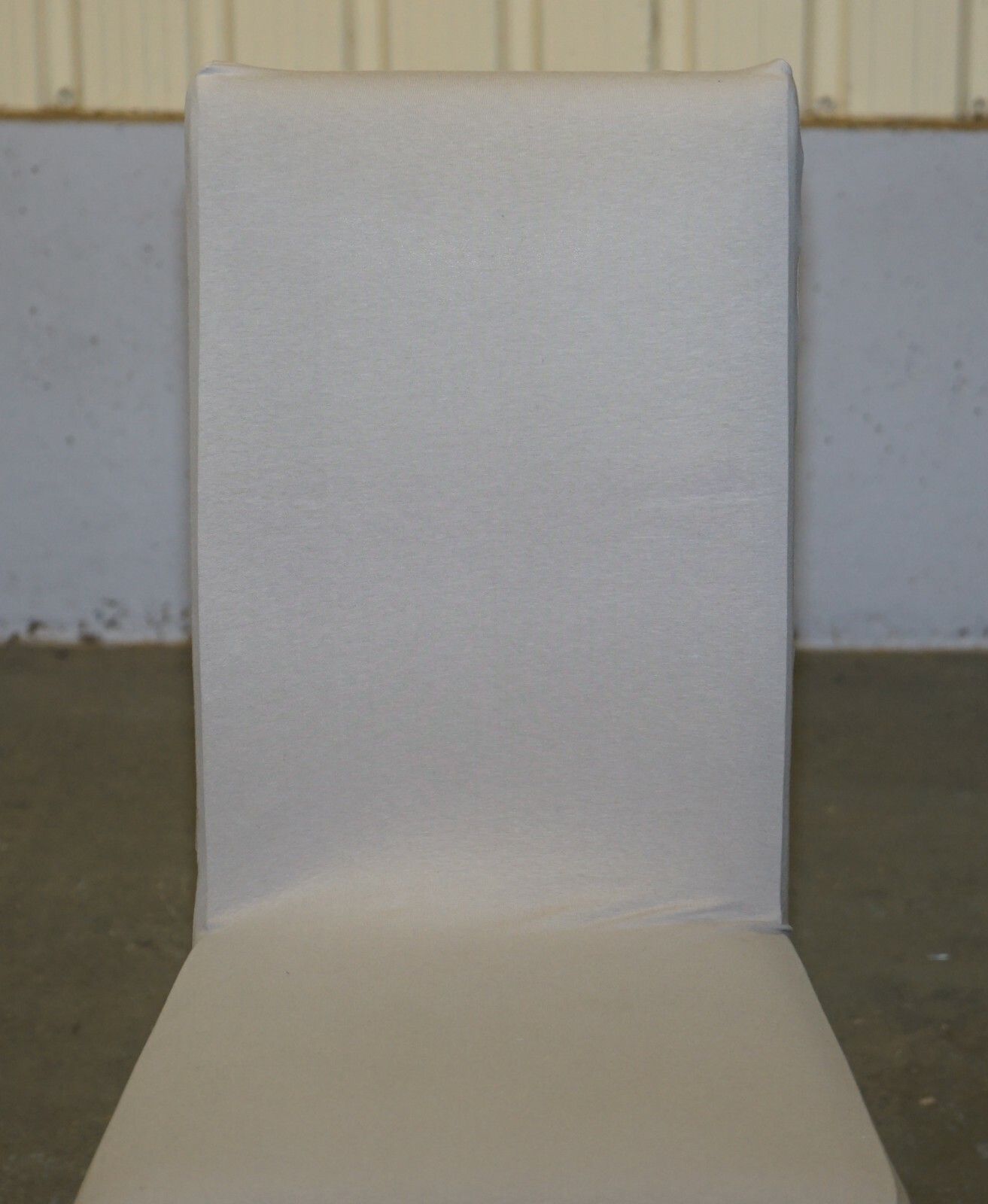 Suite Of Six Bicast Leather Contemporary Dining Chairs With Custom Made Covers photo Furniture