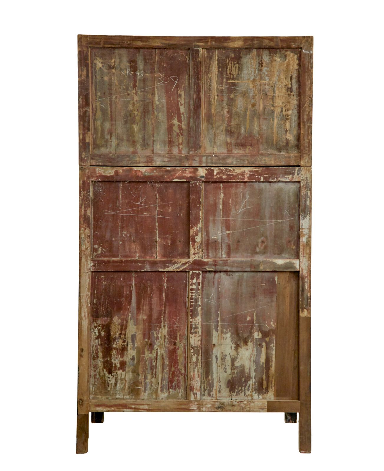 photo furniture Pair Of 19th Century Black Lacquered Chinese Compound Cabinets